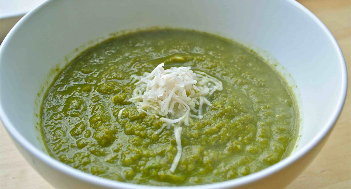 Green Garlic & Fresh Pea Soup